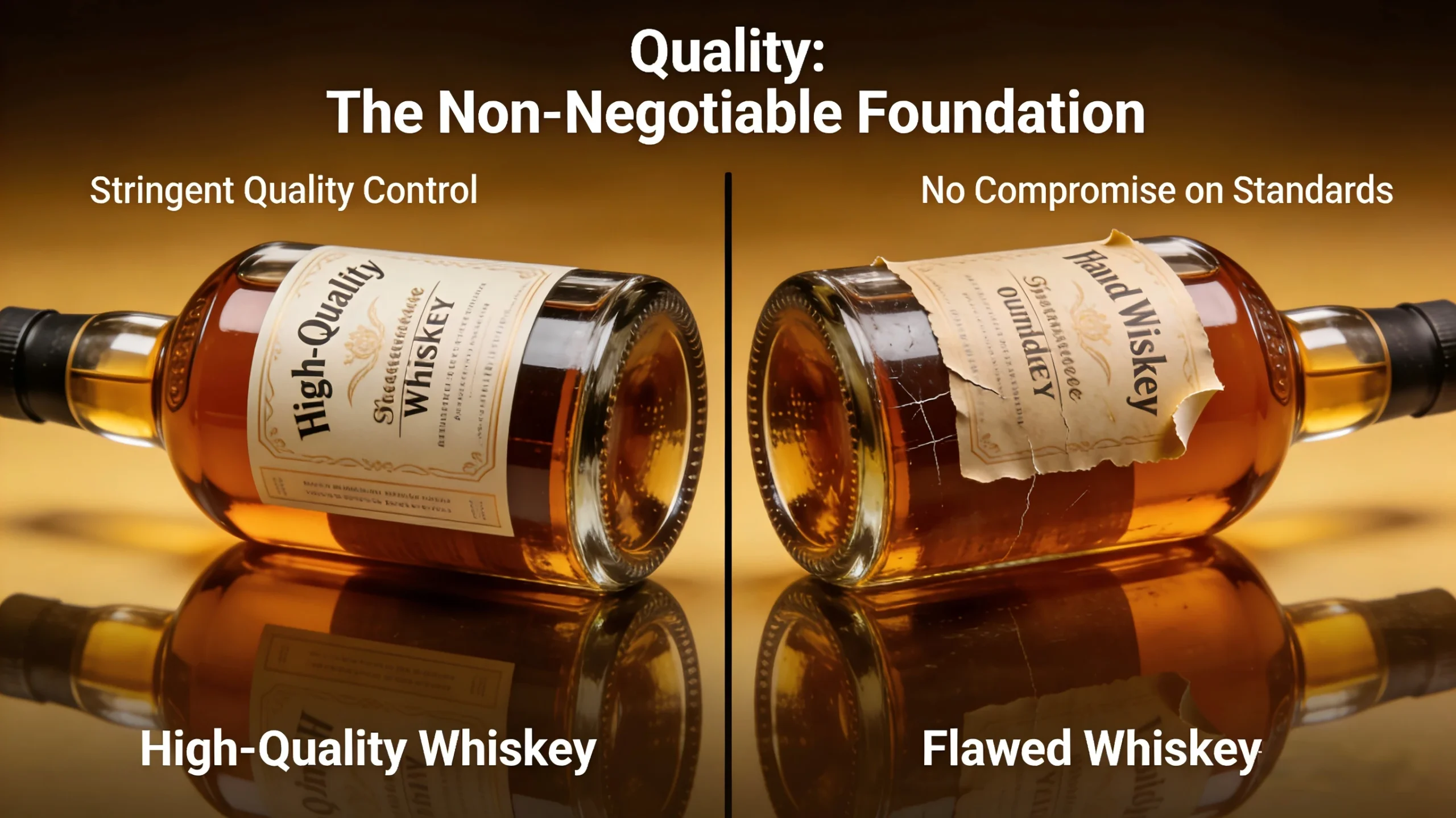 whiskey glass bottles supplier quality