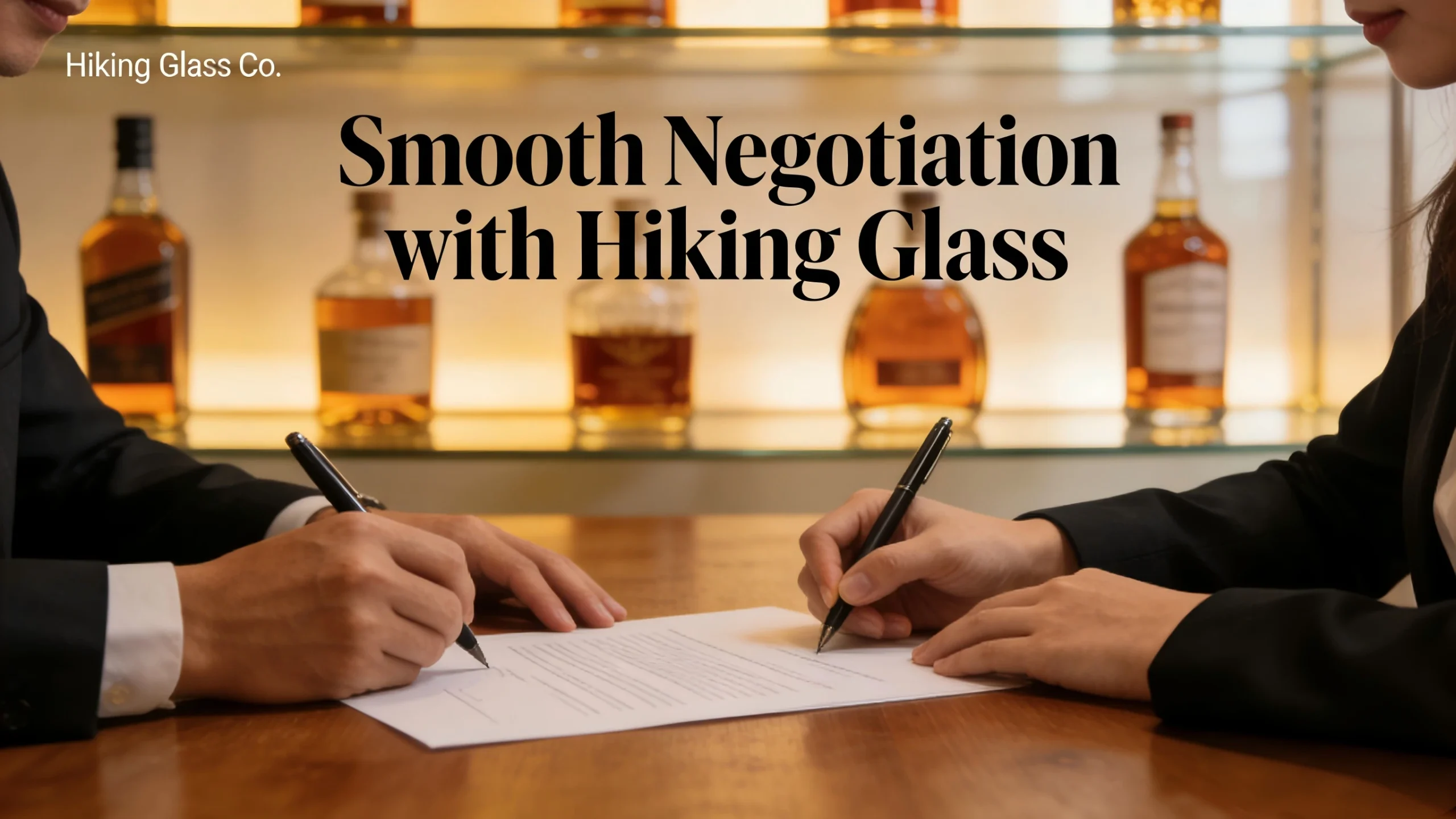 Negotiating with a whiskey bottle factory involves more than just price discussions.