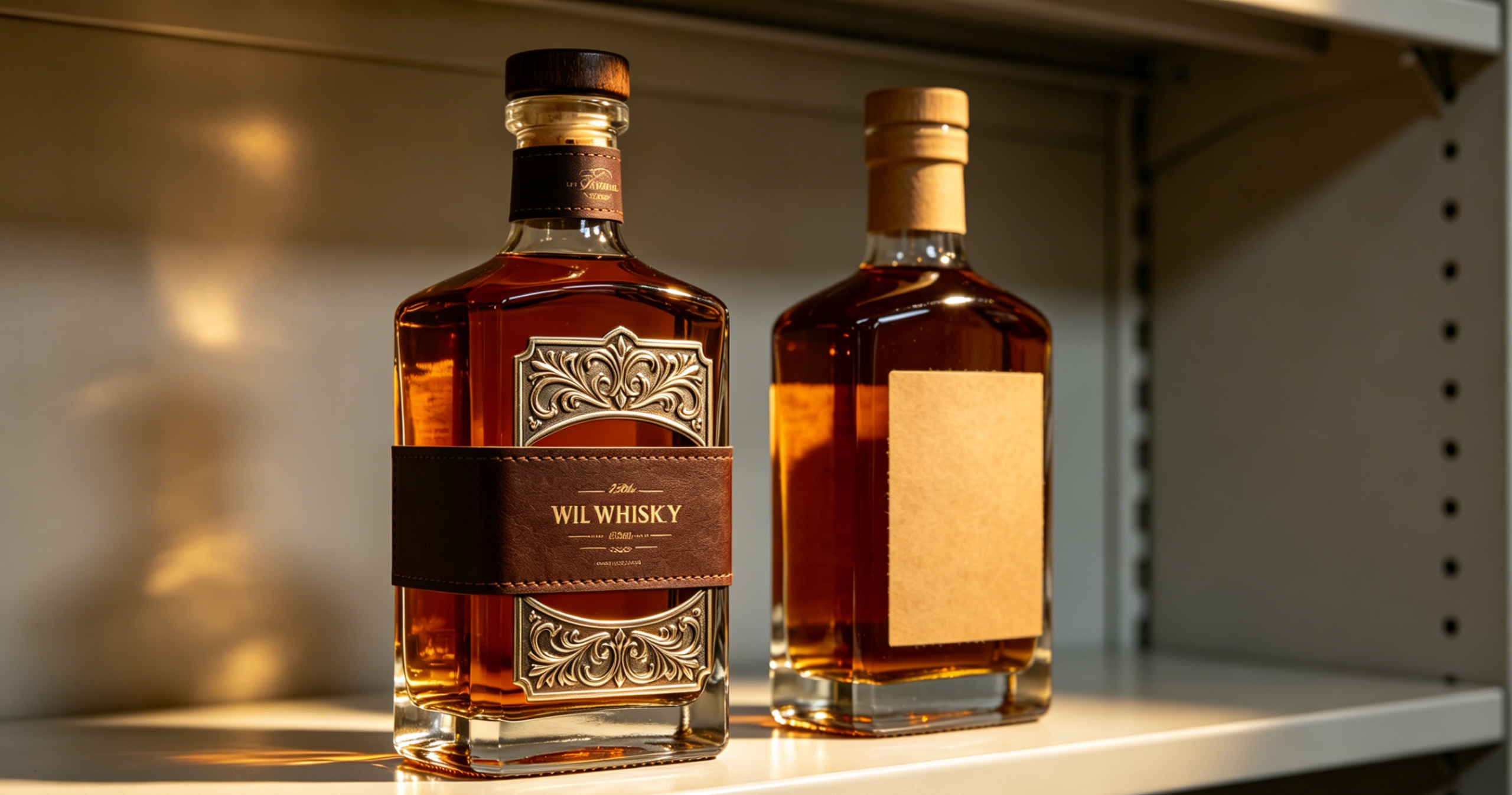 Custom 750mL Whiskey Bottle