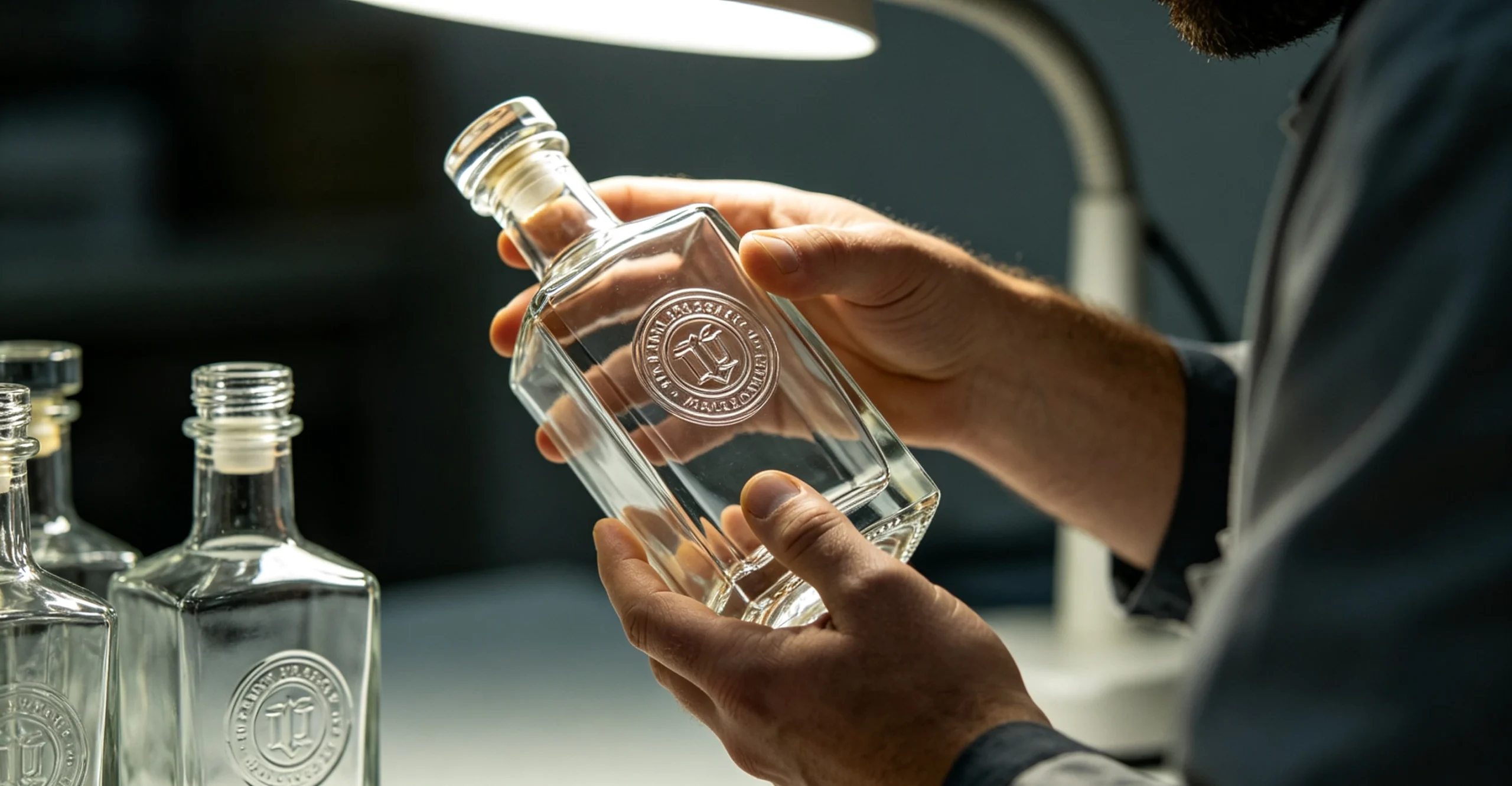 Custom 700ml glass liquor bottles