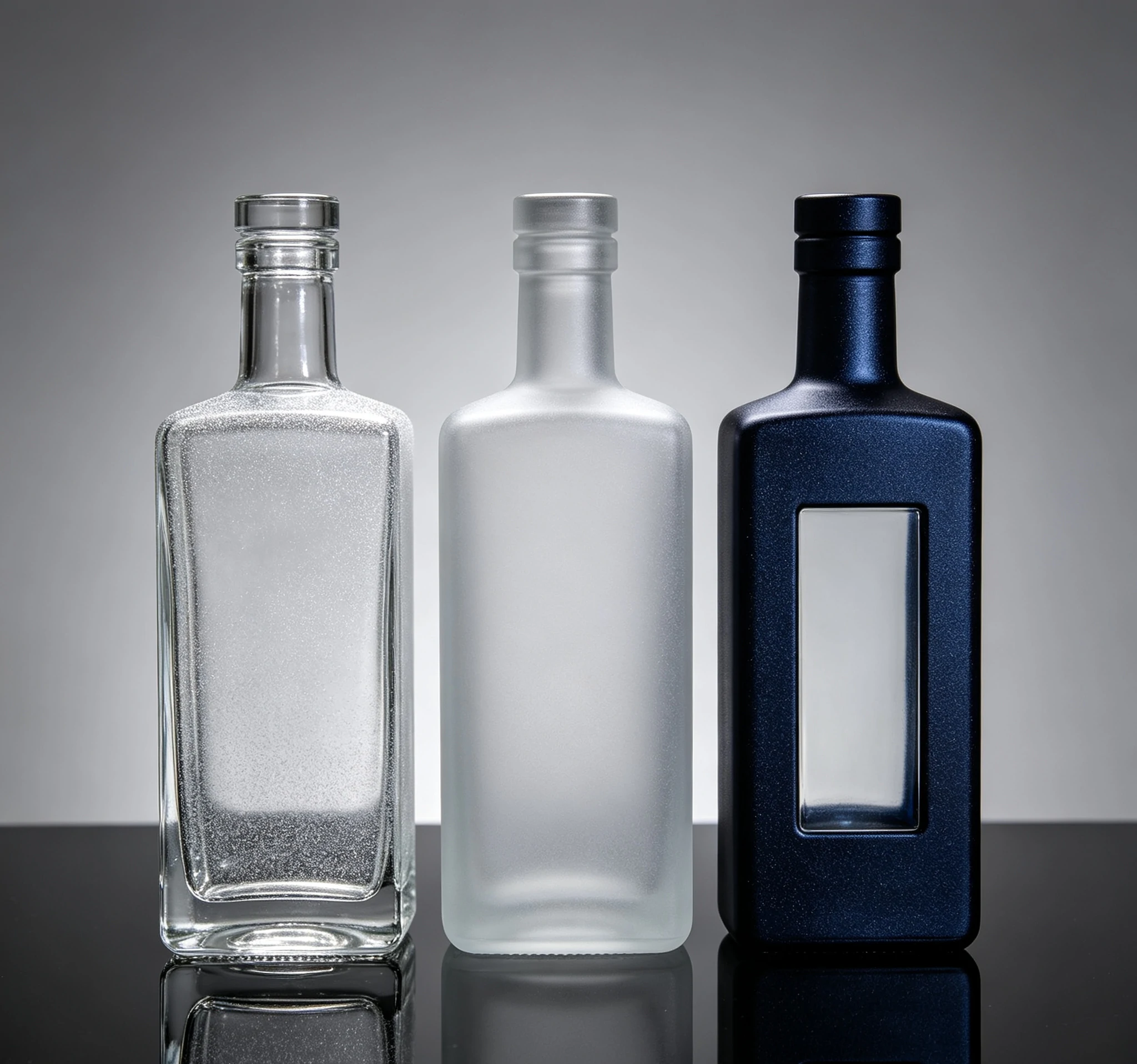 Glass Finishes for Custom Vodka Bottles