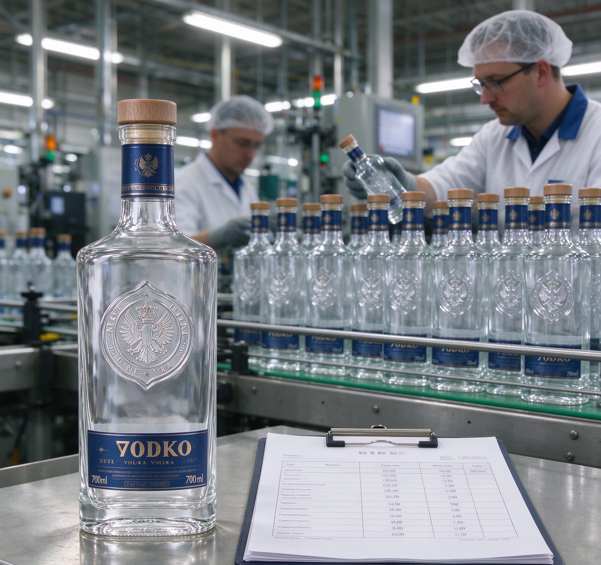 Custom 700ml Vodka Bottles