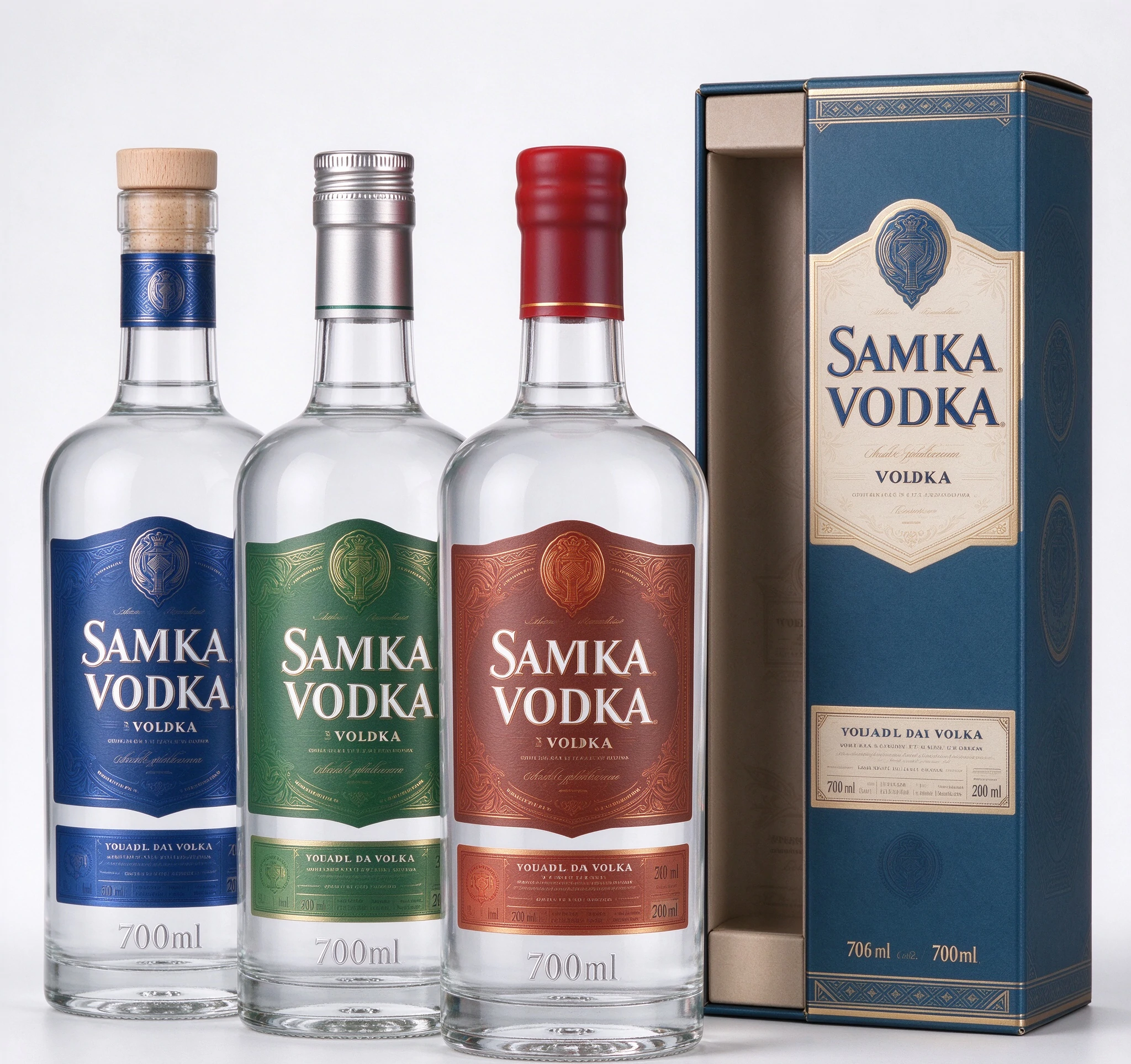 Custom 700ml Vodka Bottles