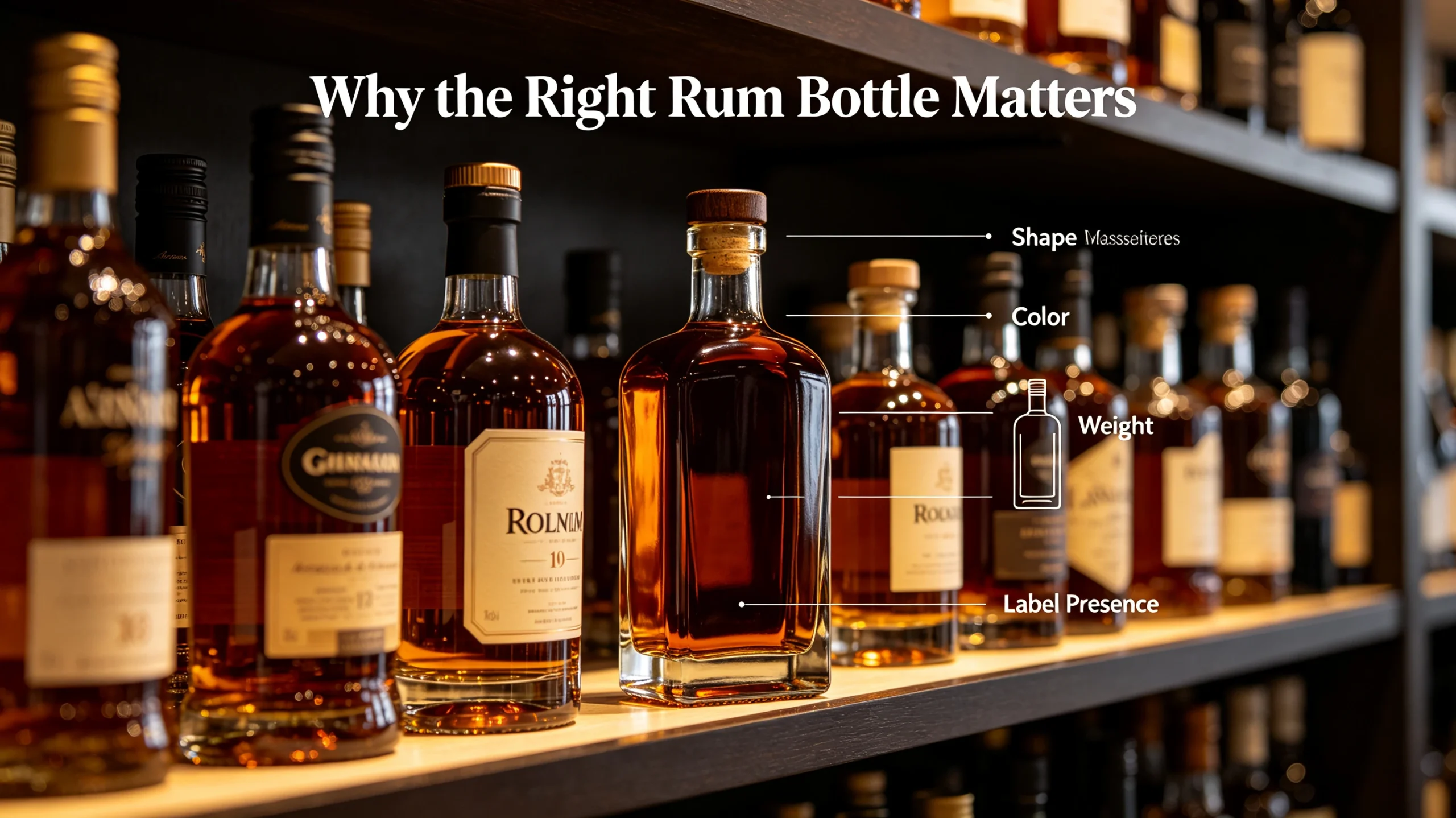 Why the Right Rum Bottle Matters for Your Brand