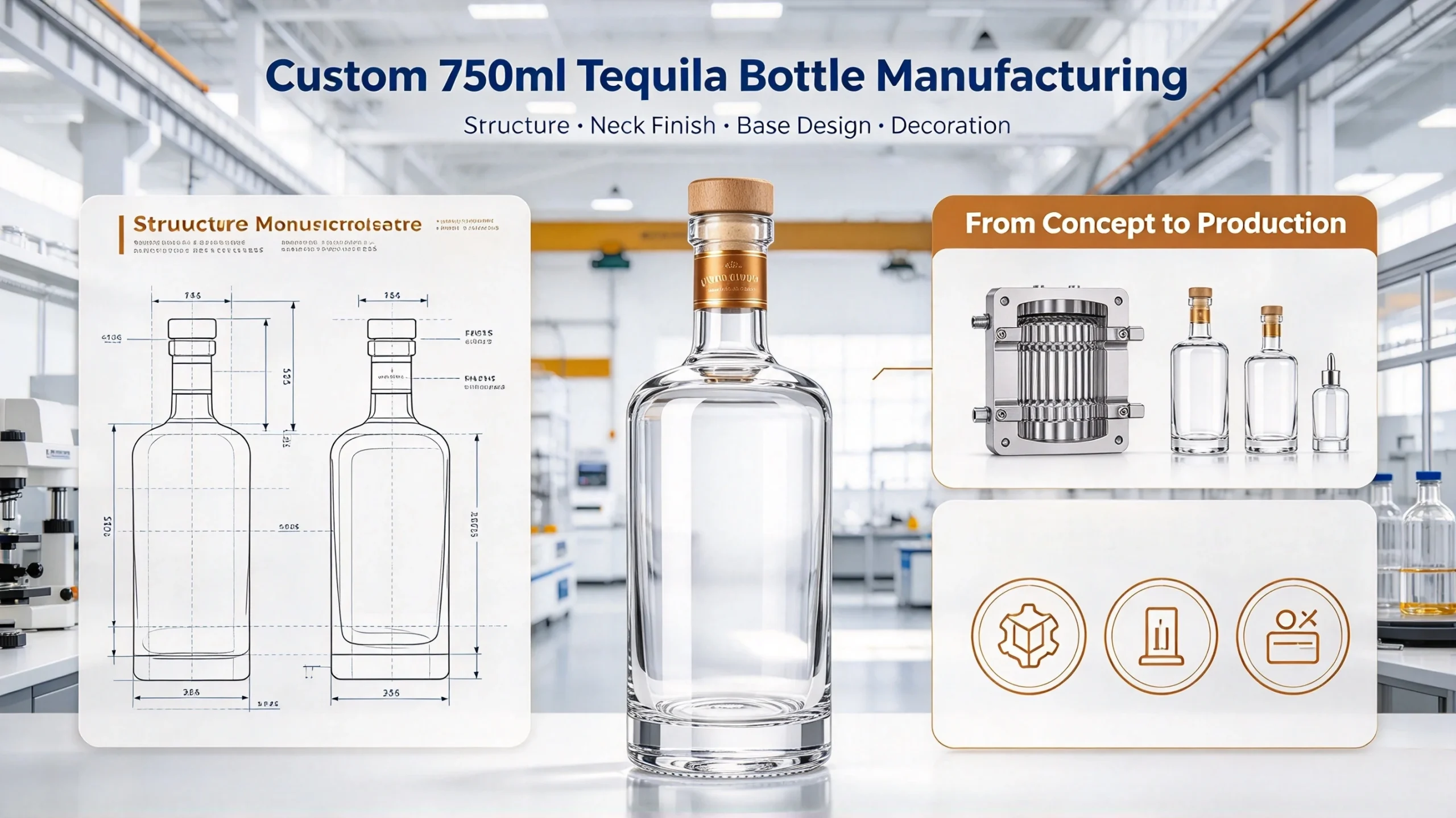 750ml tequila bottle manufacturer